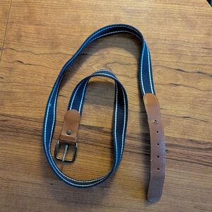 Stylish Tan and Blue Women's Belt